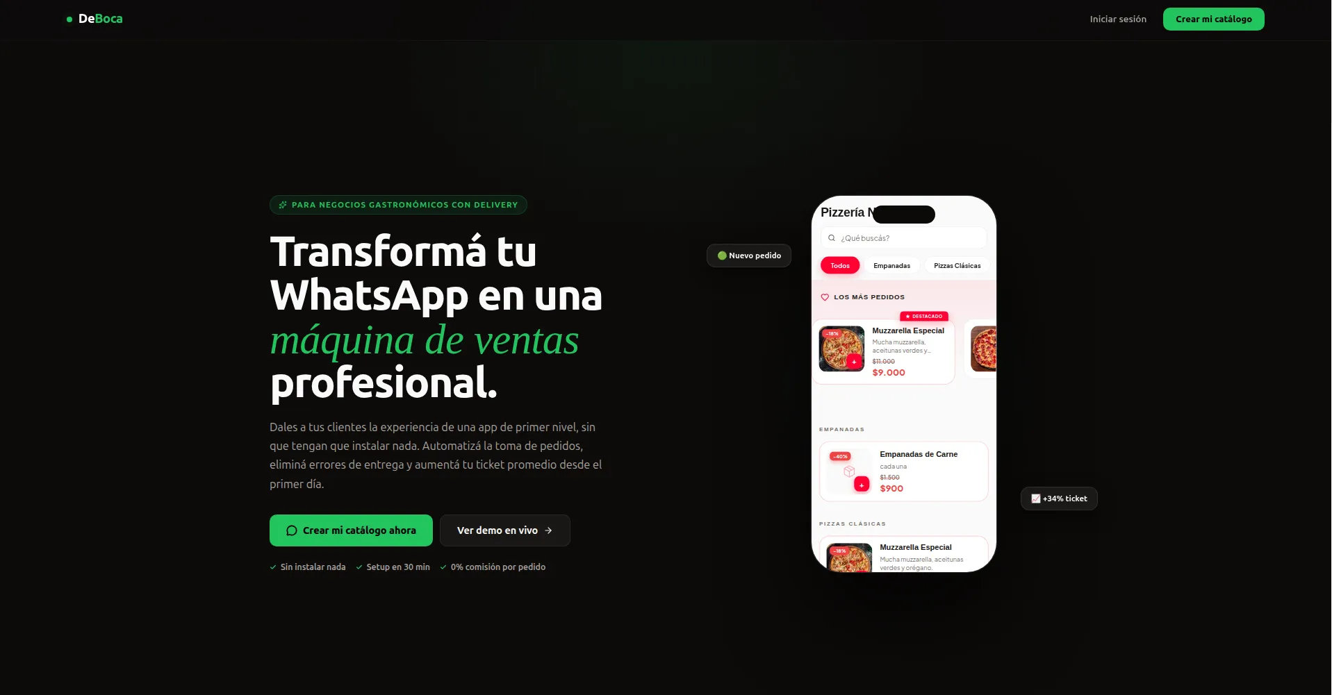 Optimización de pedidos para negocios gastronómicos